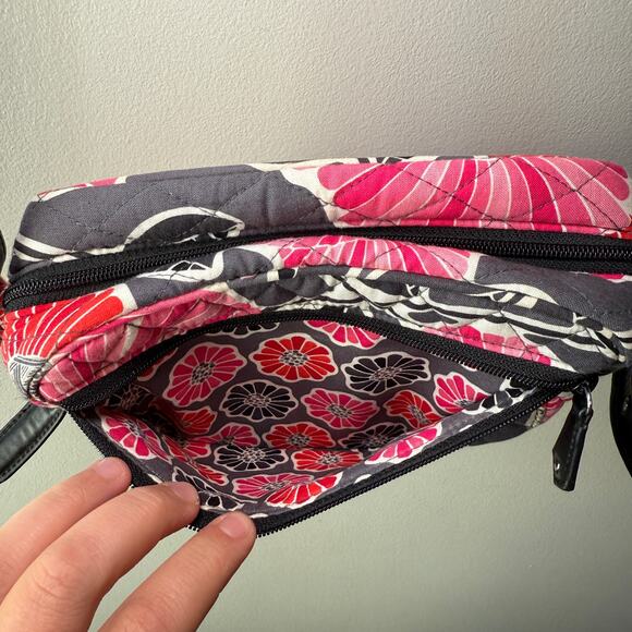 Vera Bradley Cherry Blossom Floral Print Cotton Crossbody Bag Purse - Picture 9 of 9